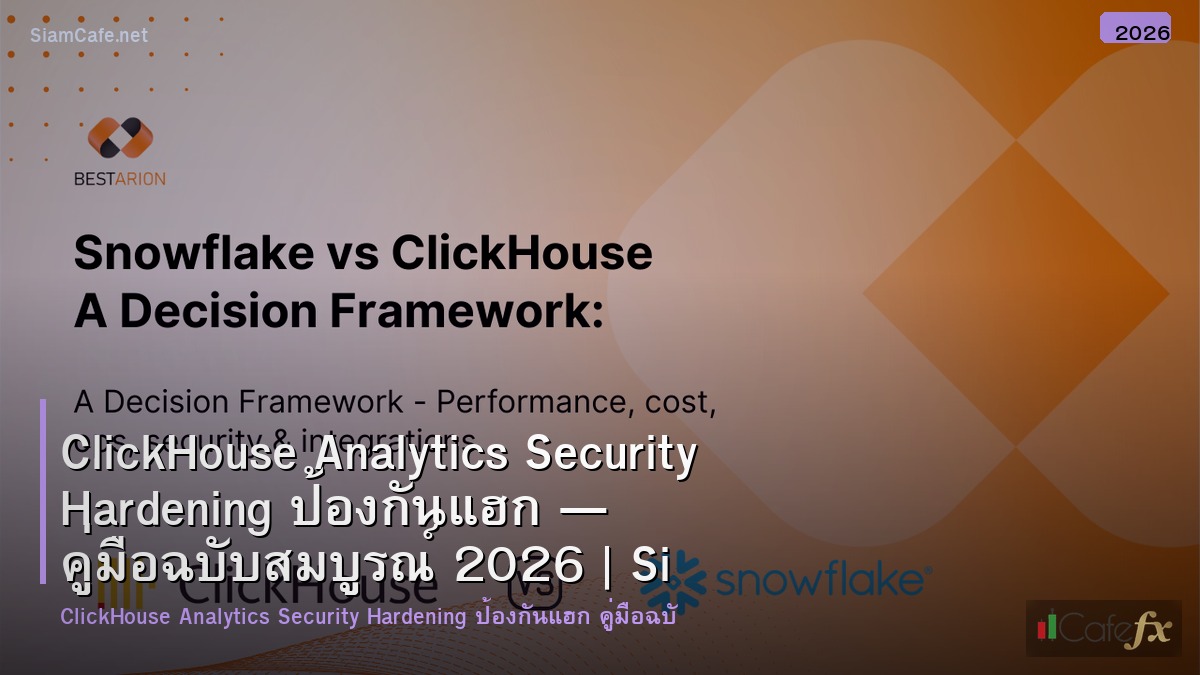 clickhouse analytics security hardening ปองกนแฮก