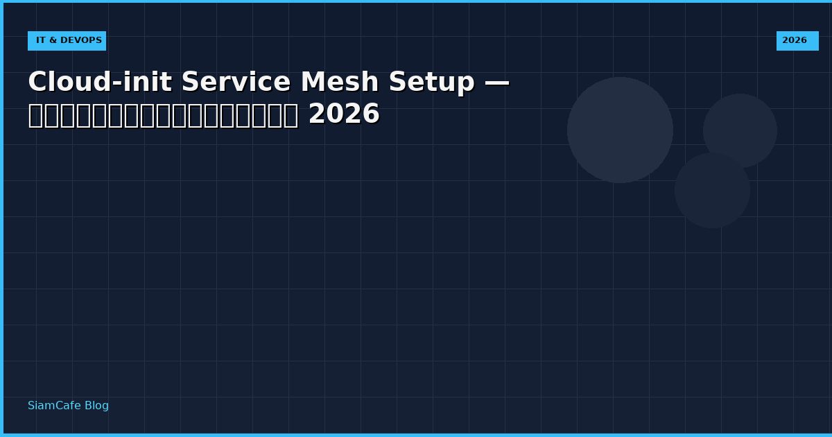cloud init service mesh setup