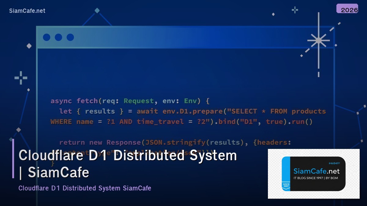 cloudflare d1 distributed system