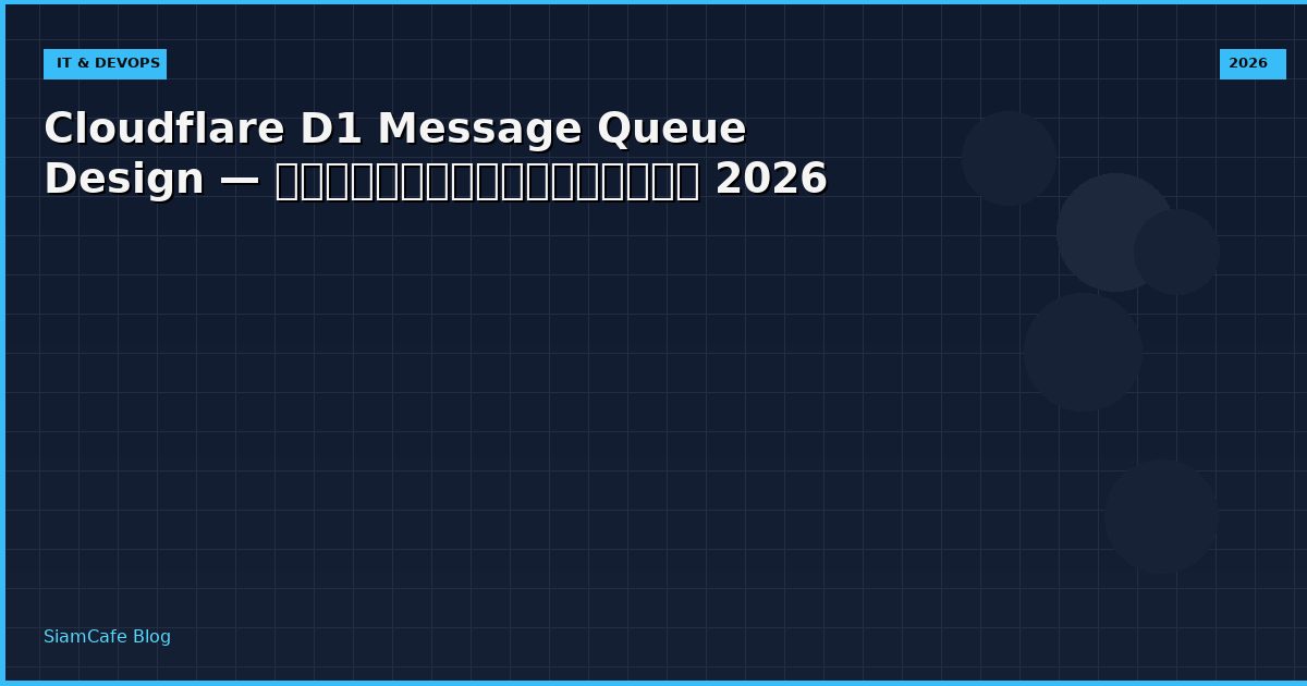 cloudflare d1 message queue design