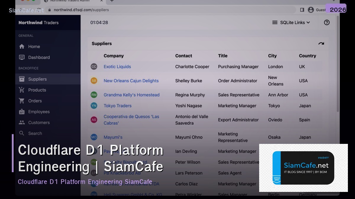 cloudflare d1 platform engineering