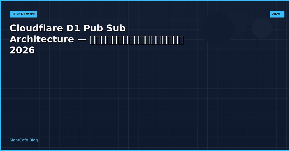 cloudflare d1 pub sub architecture
