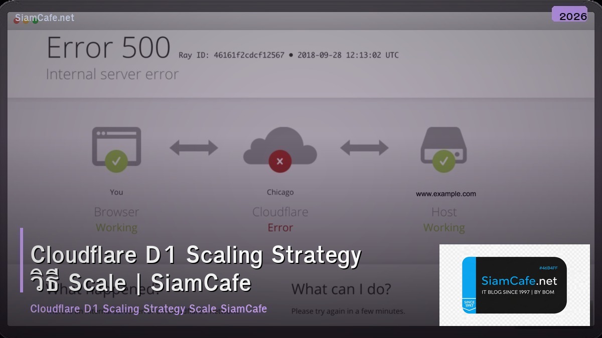 cloudflare d1 scaling strategy วธ scale