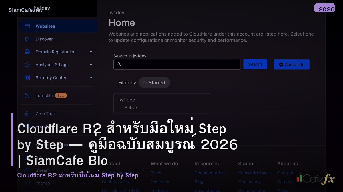cloudflare r2 สำหรบมอใหม step by step