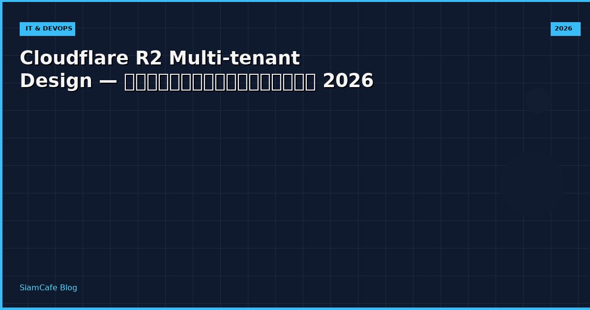 cloudflare r2 multi tenant design