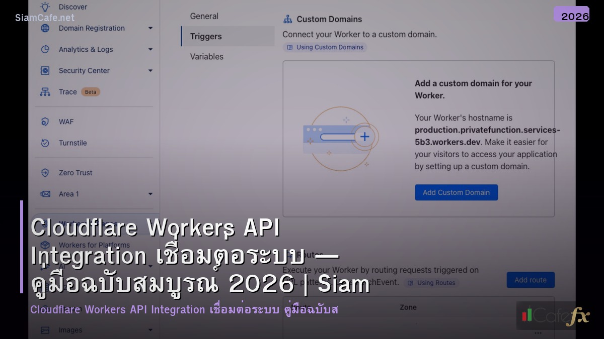 cloudflare workers api integration เชอมตอระบบ