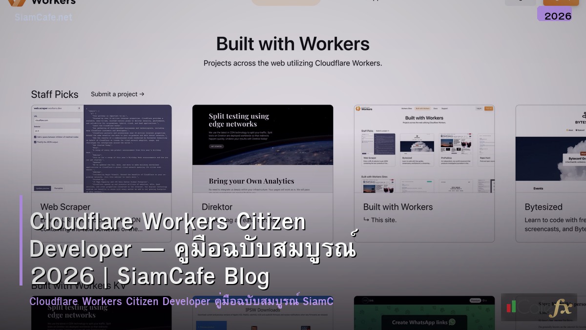 cloudflare workers citizen developer