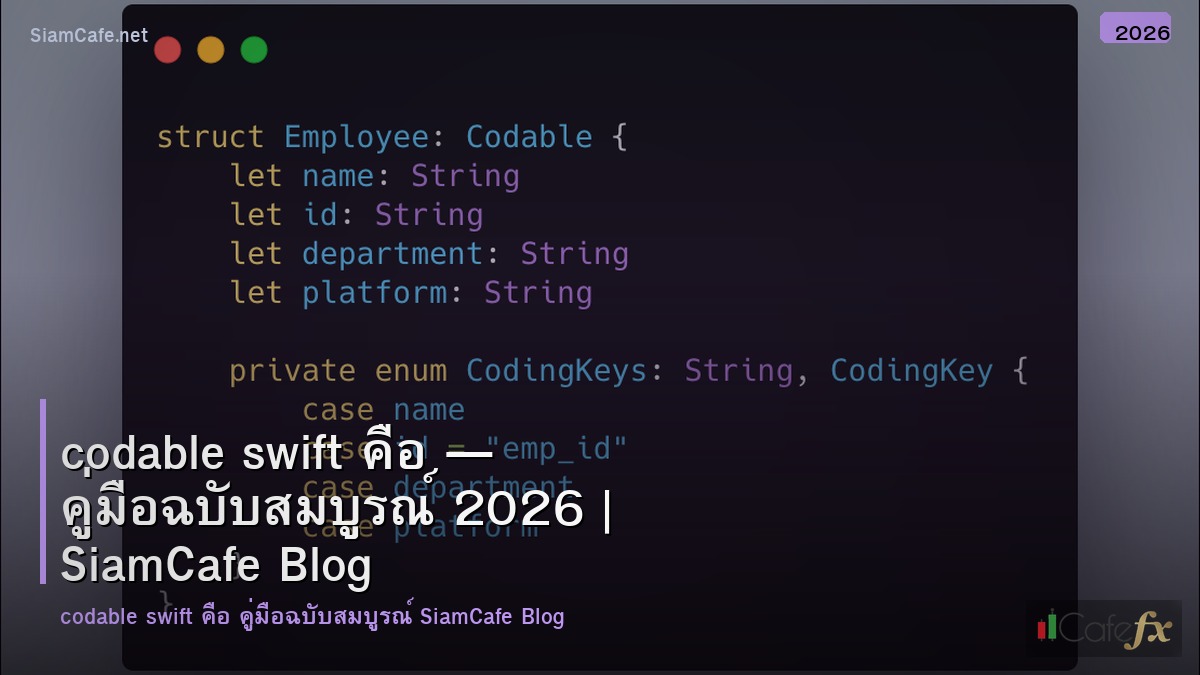 codable swift คอ