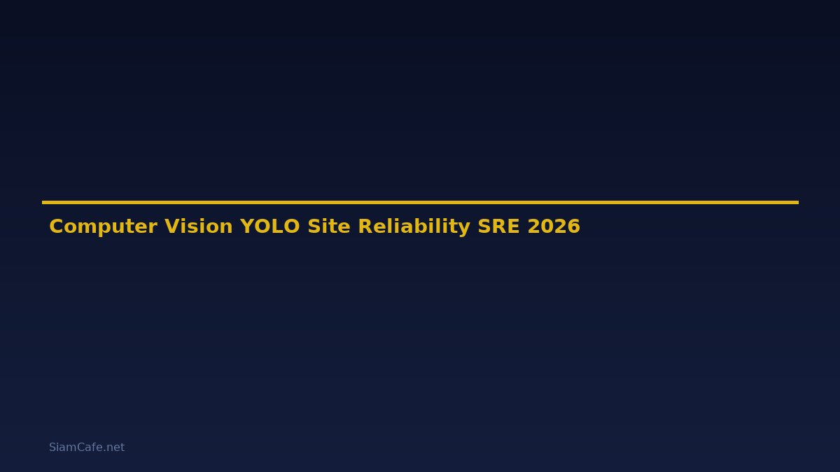 Computer Vision YOLO Site Reliability SRE — คู่มือฉบับสมบูรณ์ 2026