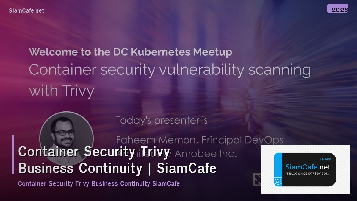 container security trivy business continuity
