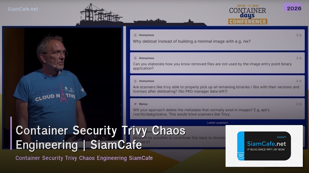 container security trivy chaos engineering