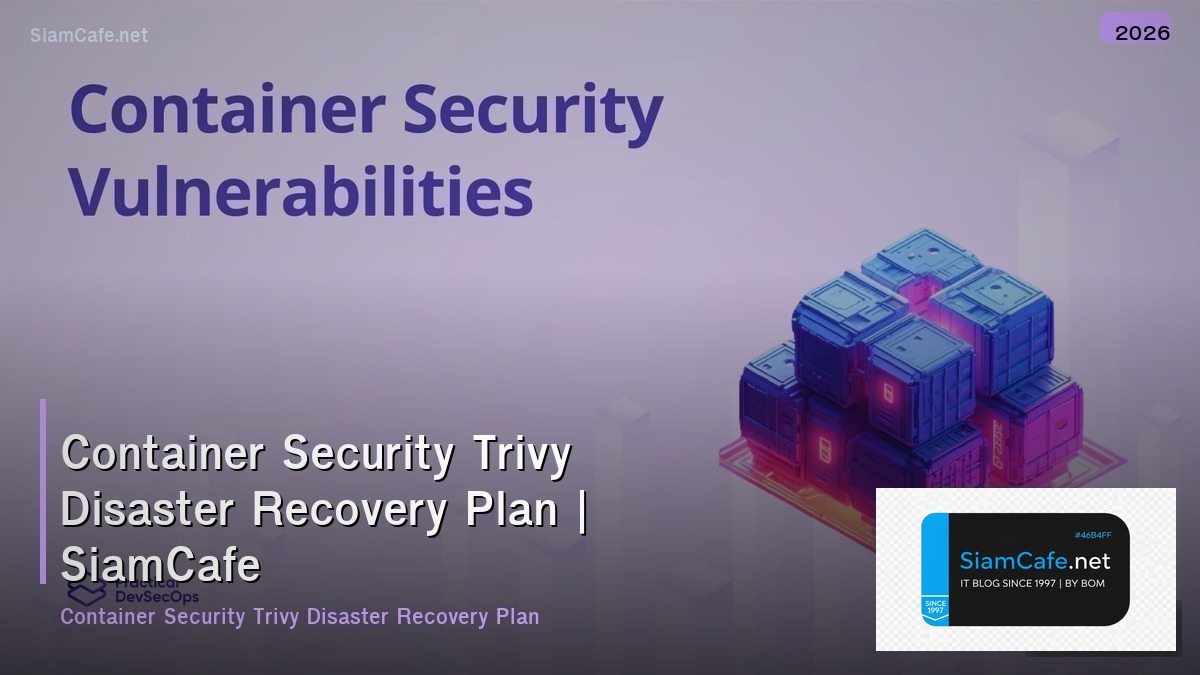 container security trivy disaster recovery plan