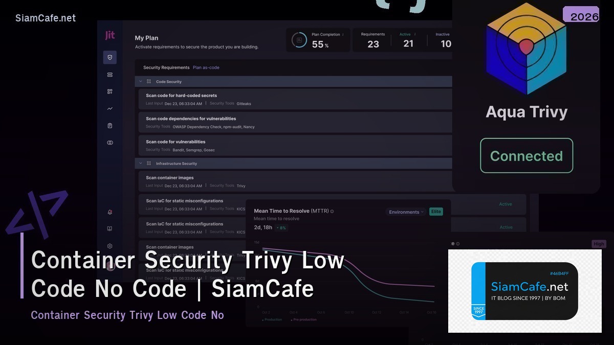 container security trivy low code no code