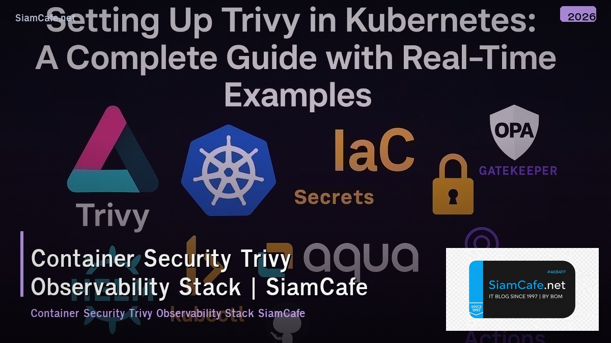 container security trivy observability stack