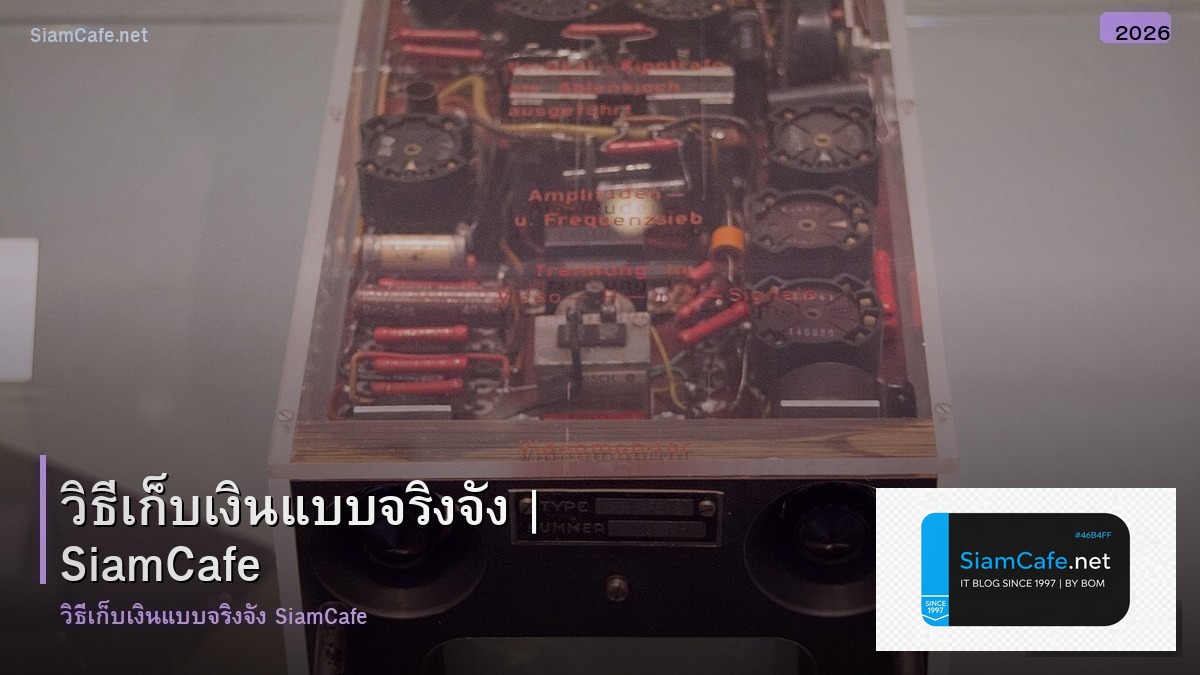 วธเกบเงนแบบจรงจง