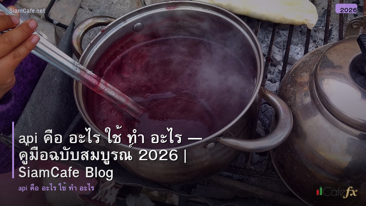 api คอ อะไร ใช ทำ อะไร