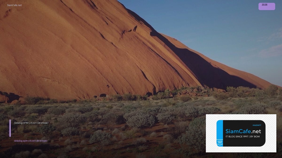 Datadog APM Citizen Developer | SiamCafe Blog