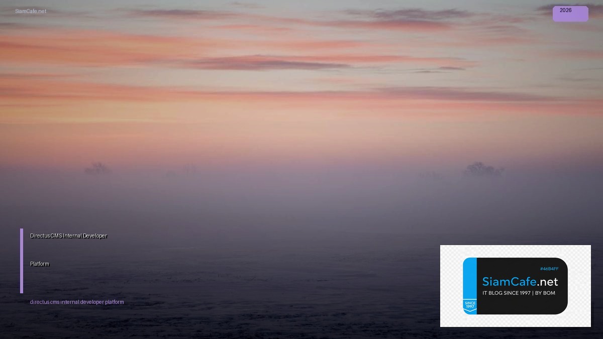 Directus CMS Internal Developer Platform | SiamCafe Blog