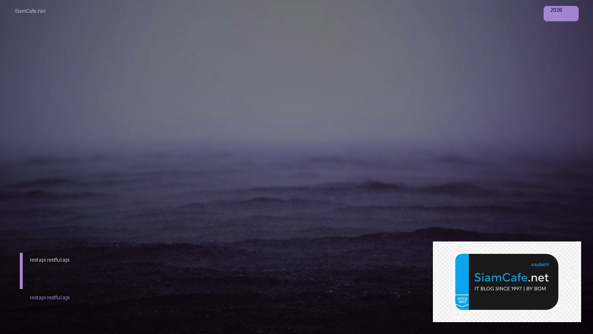 rest api กับ restful api | SiamCafe Blog