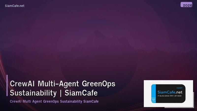 crewai multi agent greenops sustainability