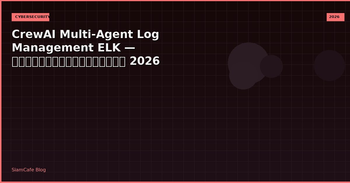 crewai multi agent log management elk
