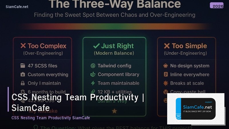 css nesting team productivity