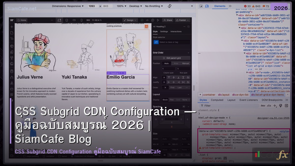 CSS Subgrid CDN Configuration — คู่มือฉบับสมบูรณ์ 2026