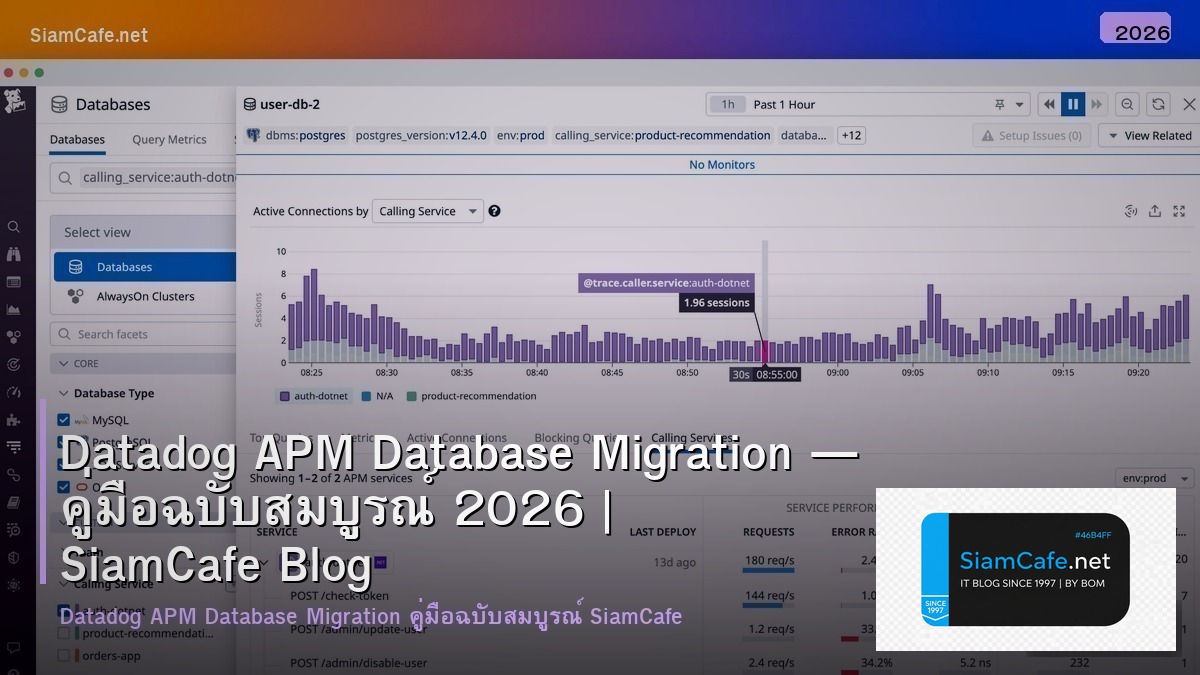datadog apm database migration