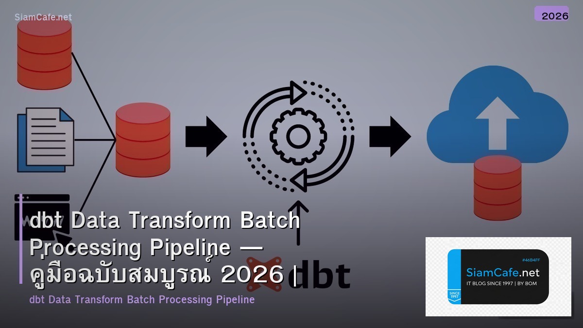 dbt data transform batch processing pipeline
