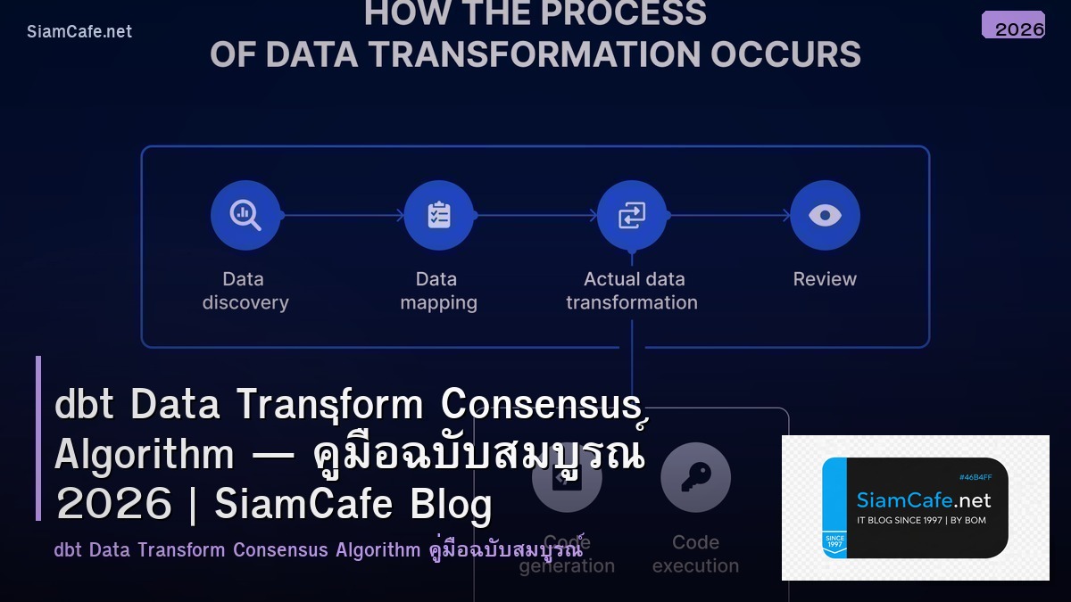 dbt data transform consensus algorithm