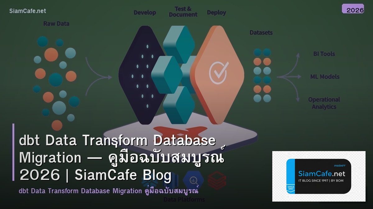 dbt data transform database migration