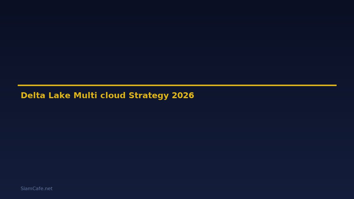 Delta Lake Multi-cloud Strategy — คู่มือฉบับสมบูรณ์ 2026