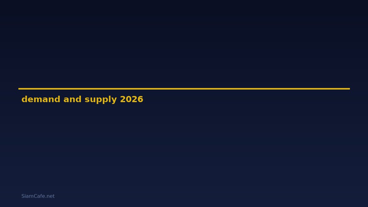 demand and supply — คู่มือฉบับสมบูรณ์ 2026