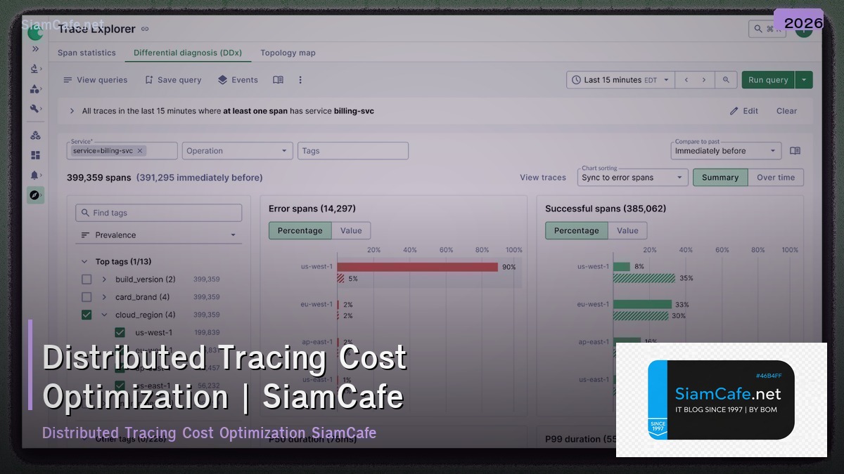 distributed tracing cost optimization ลดคาใชจาย