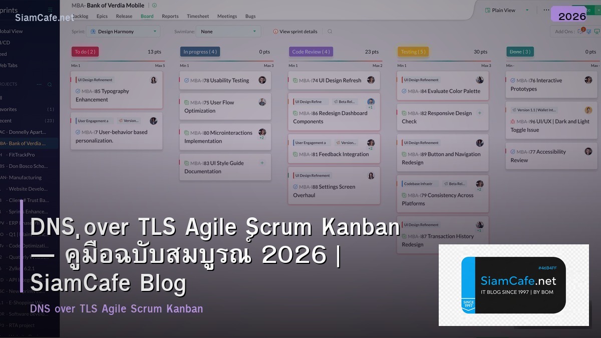 dns over tls agile scrum kanban