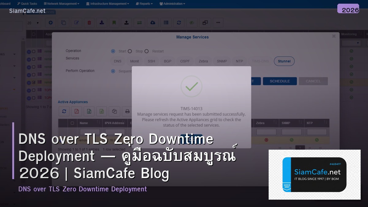 dns over tls zero downtime deployment