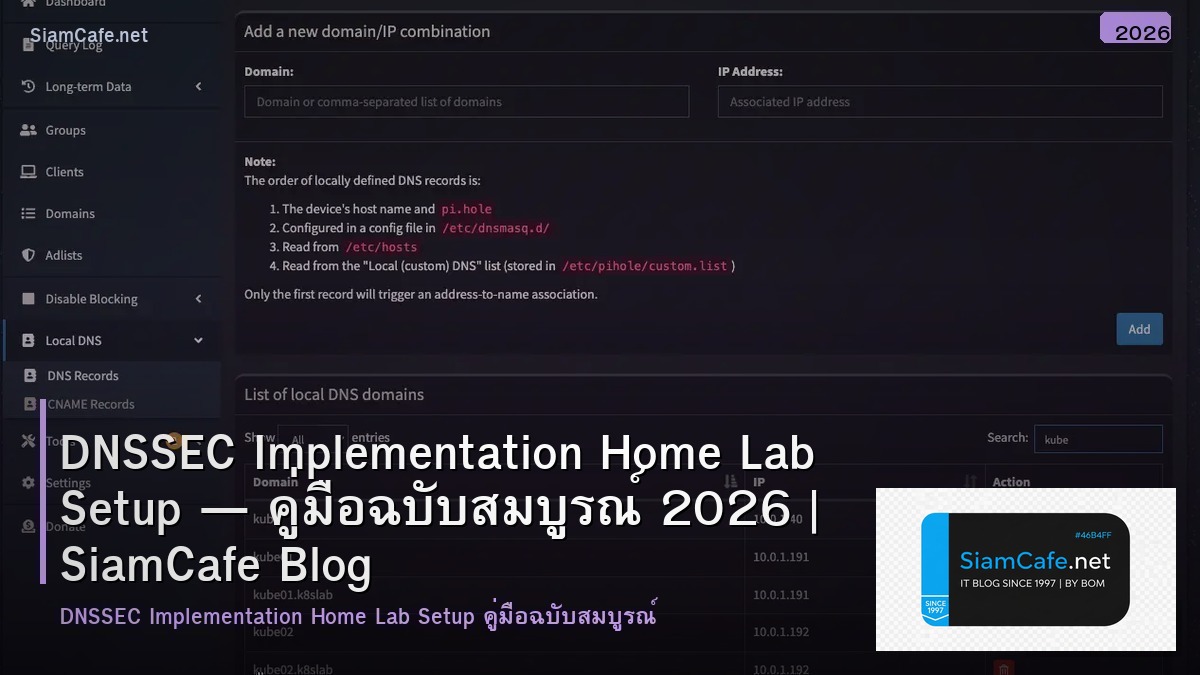 dnssec implementation home lab setup