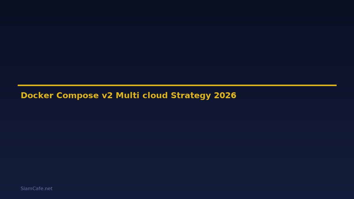 Docker Compose v2 Multi-cloud Strategy — คู่มือฉบับสมบูรณ์ 2026