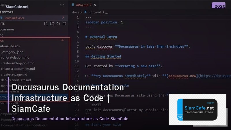docusaurus documentation infrastructure as code