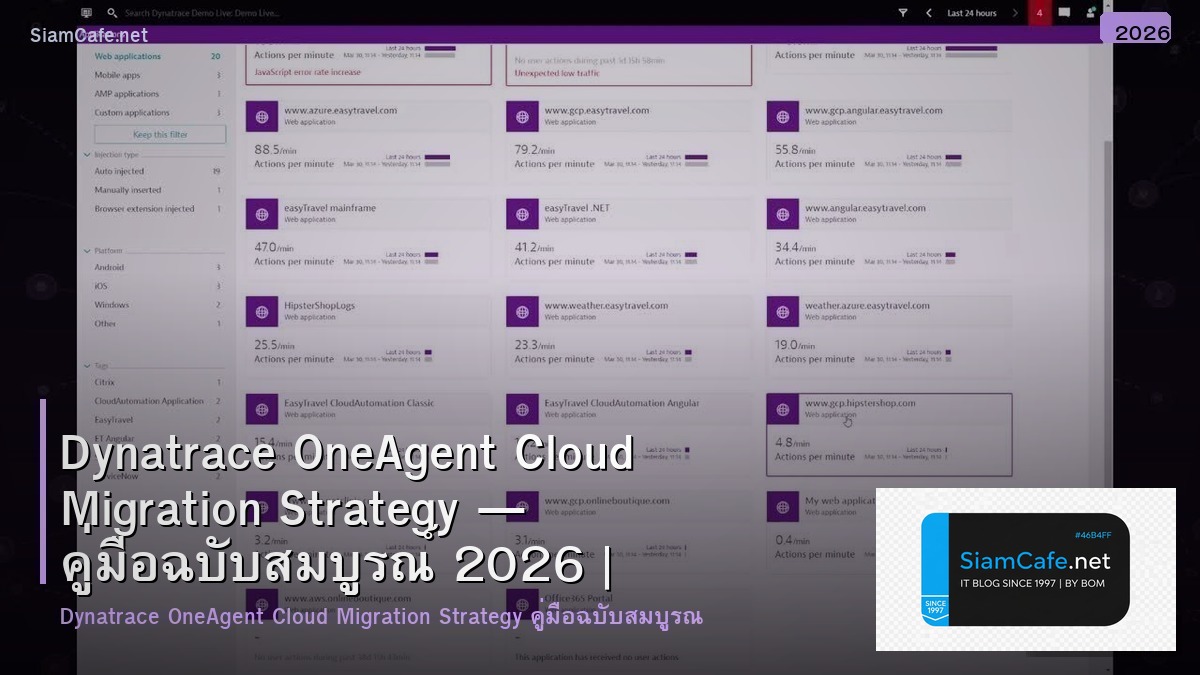 dynatrace oneagent cloud migration strategy