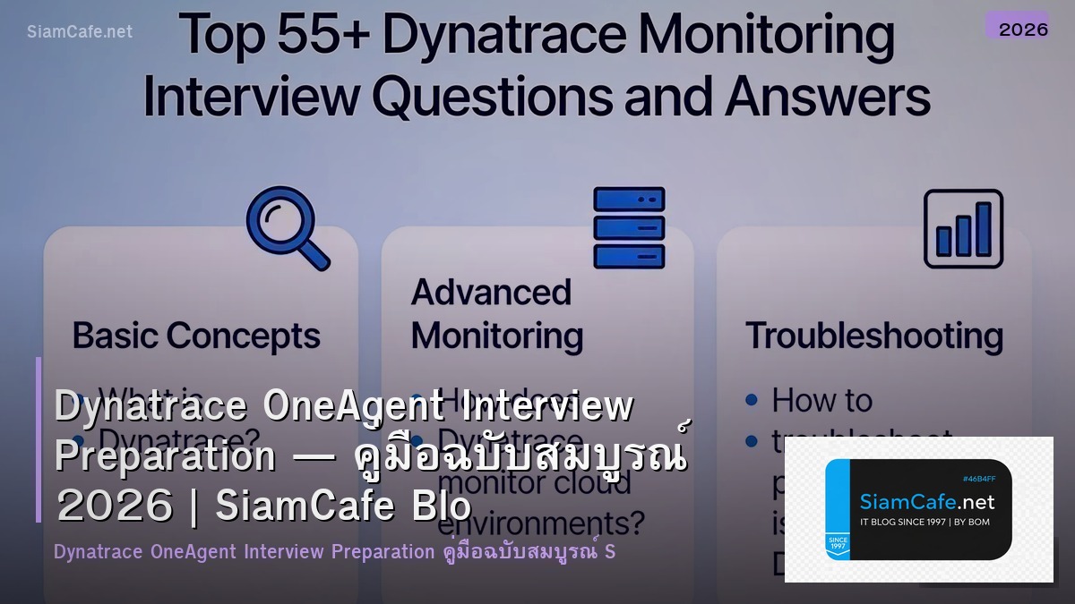 dynatrace oneagent interview preparation