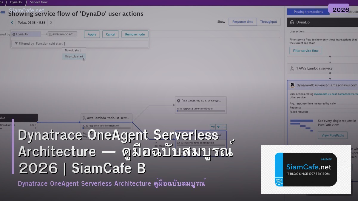 dynatrace oneagent serverless architecture