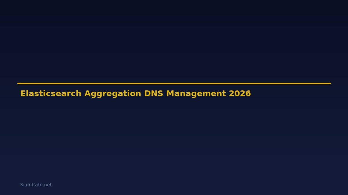 Elasticsearch Aggregation DNS Management — คู่มือฉบับสมบูรณ์ 2026