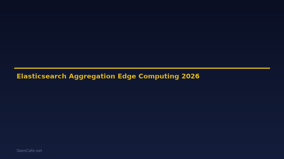 Elasticsearch Aggregation Edge Computing — คู่มือฉบับสมบูรณ์ 2026