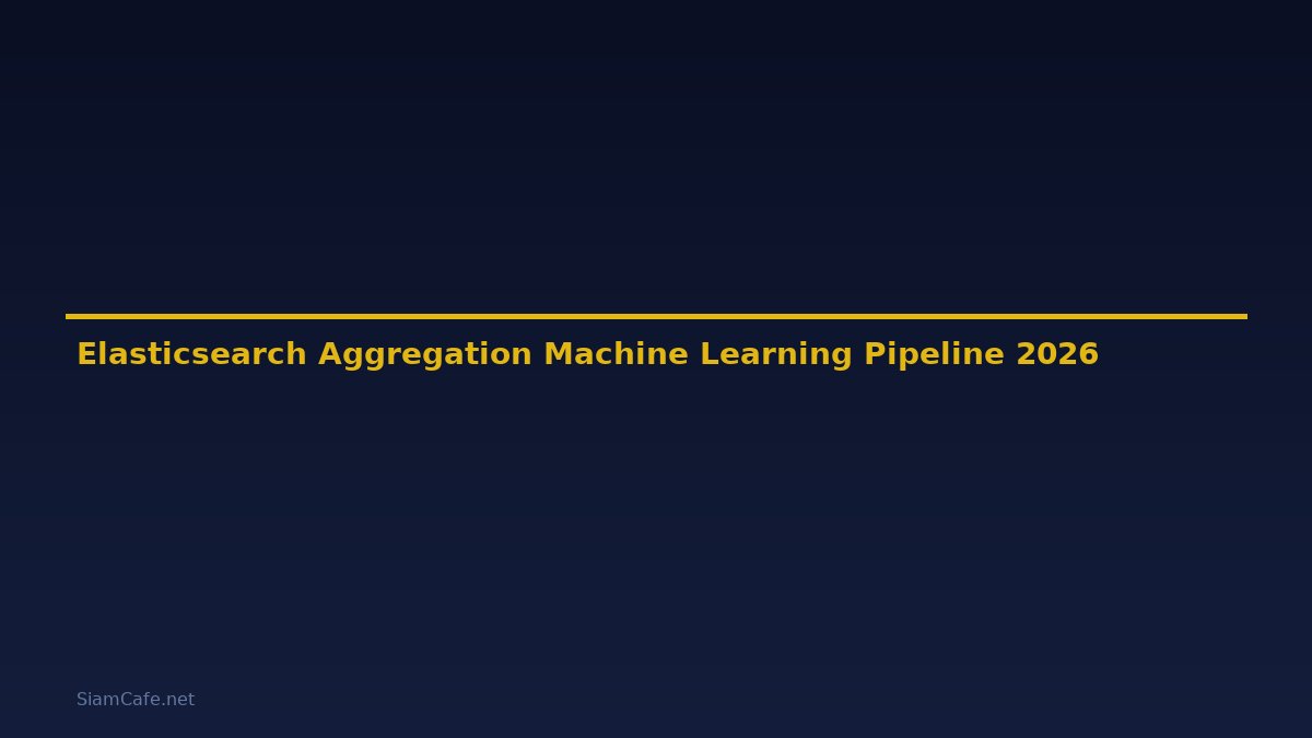 Elasticsearch Aggregation Machine Learning Pipeline — คู่มือฉบับสมบูรณ์ 2026