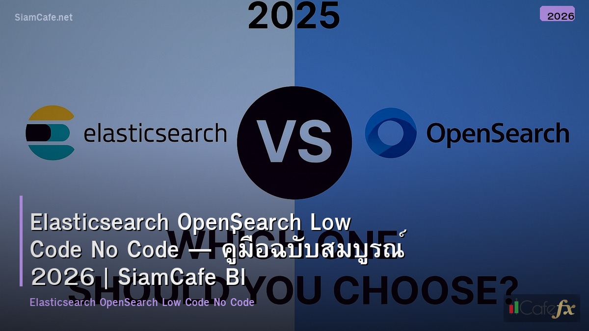 elasticsearch opensearch low code no code