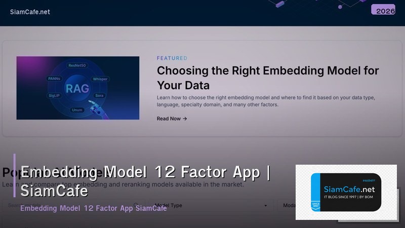 embedding model 12 factor app