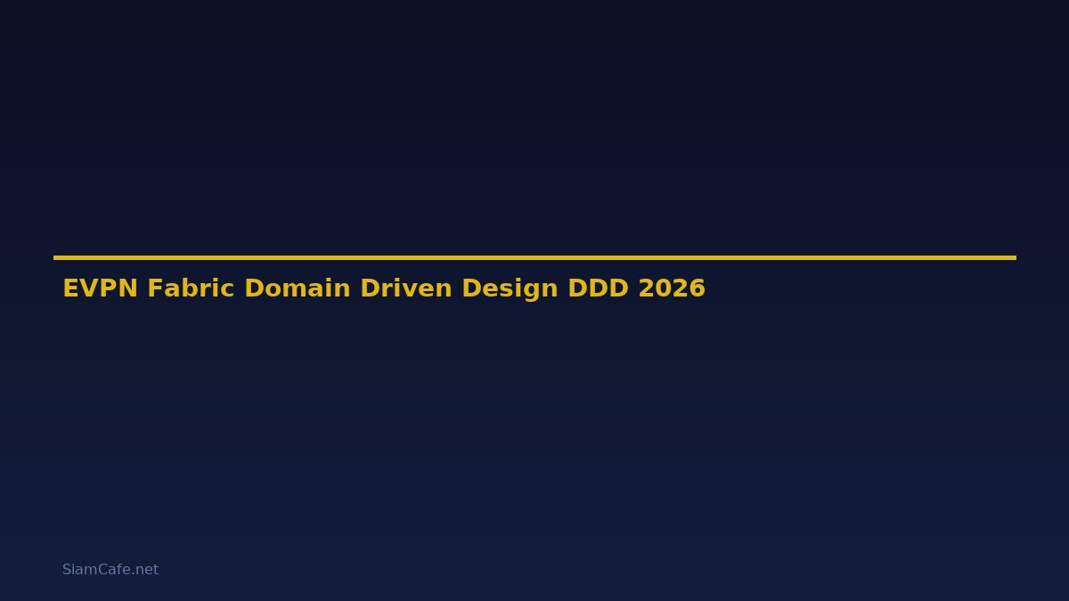 EVPN Fabric Domain Driven Design DDD — คู่มือฉบับสมบูรณ์ 2026