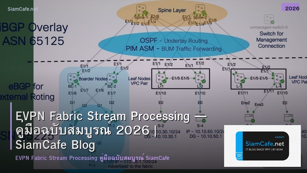 evpn fabric stream processing