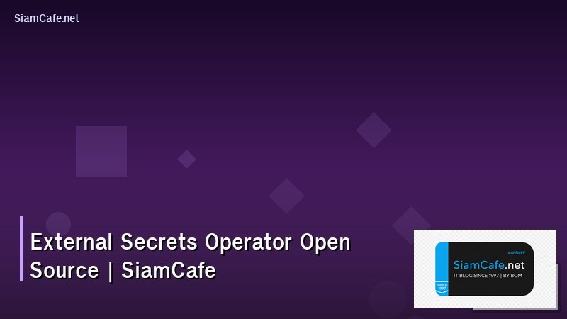 external secrets operator open source contribution